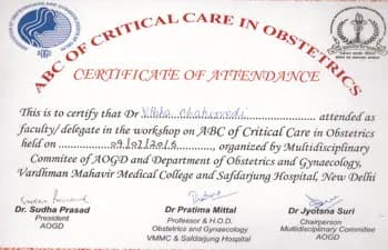 Dr. Vibha Chaturvedi Sharma — certificate 10