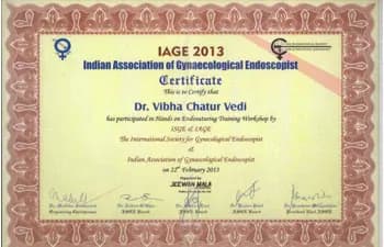 Dr. Vibha Chaturvedi Sharma — certificate 11