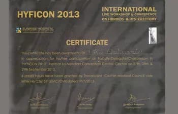 Dr. Vibha Chaturvedi Sharma — certificate 3