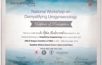 Dr. Vibha Chaturvedi Sharma — certificate 4