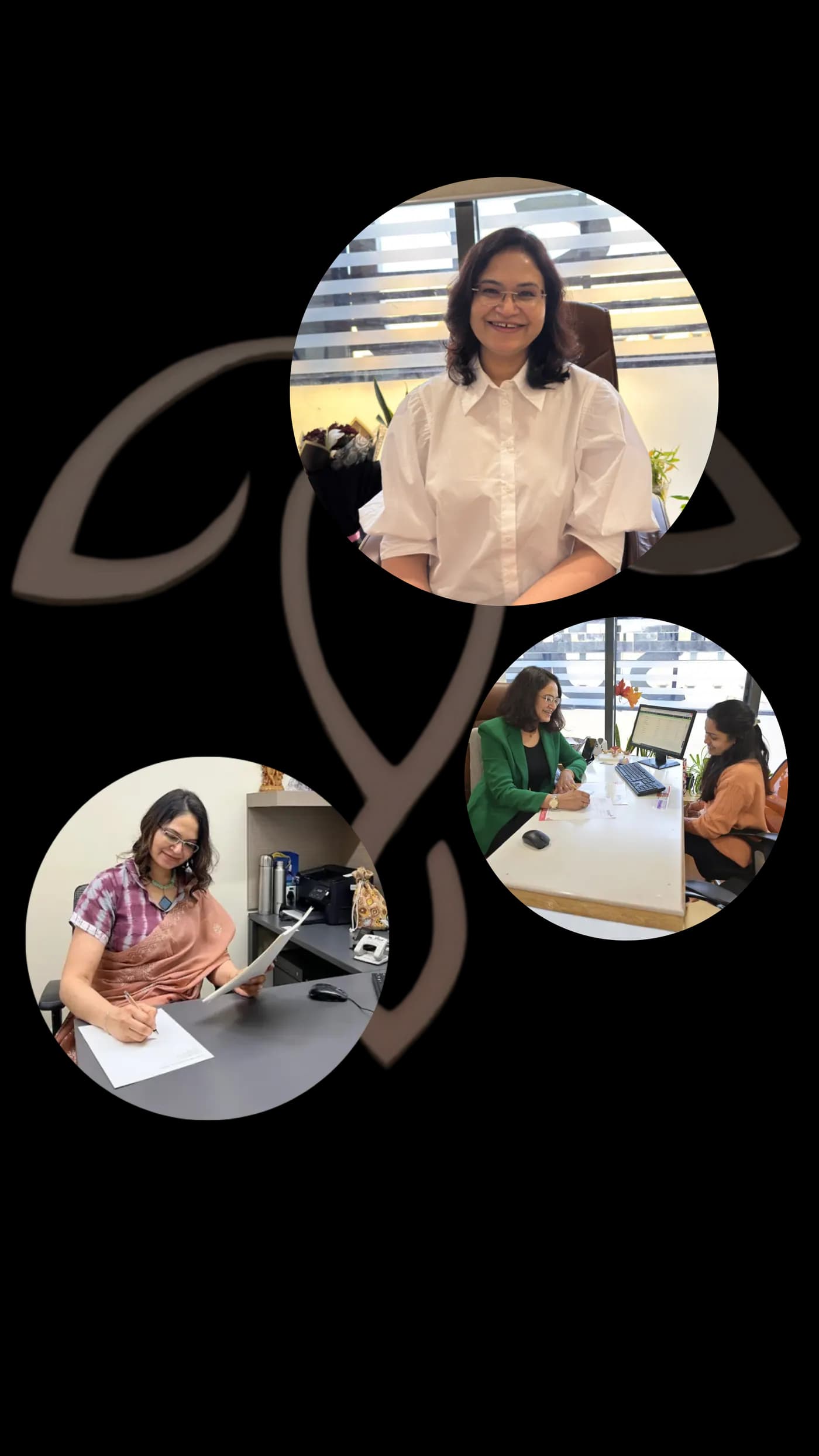 Dr. Vibha Chaturvedi Sharma at her clinic in Jaipur