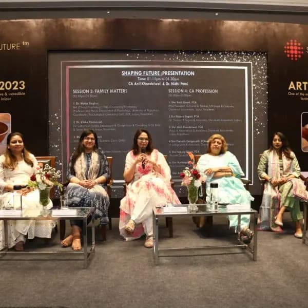 Dr. Vibha Chaturvedi Sharma at a medical conference — visual journey 12