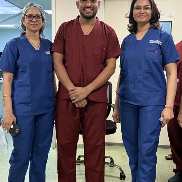 Dr. Vibha Chaturvedi Sharma at a medical conference — visual journey 21