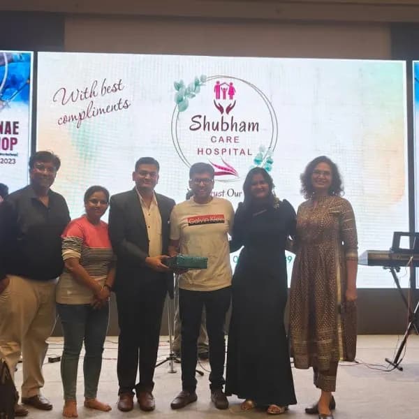 Dr. Vibha Chaturvedi Sharma at a medical conference — visual journey 34