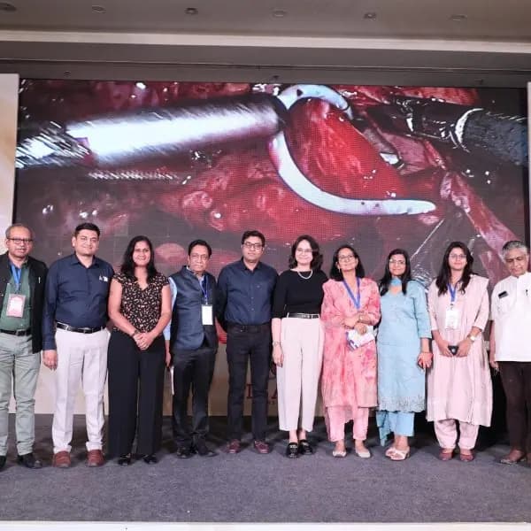 Dr. Vibha Chaturvedi Sharma at a medical conference — visual journey 41